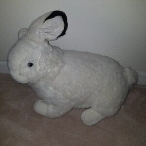 Fine Toy White Bunny Rabbit Plush Realistic 19" Long Stuffed Animal Toy Easter